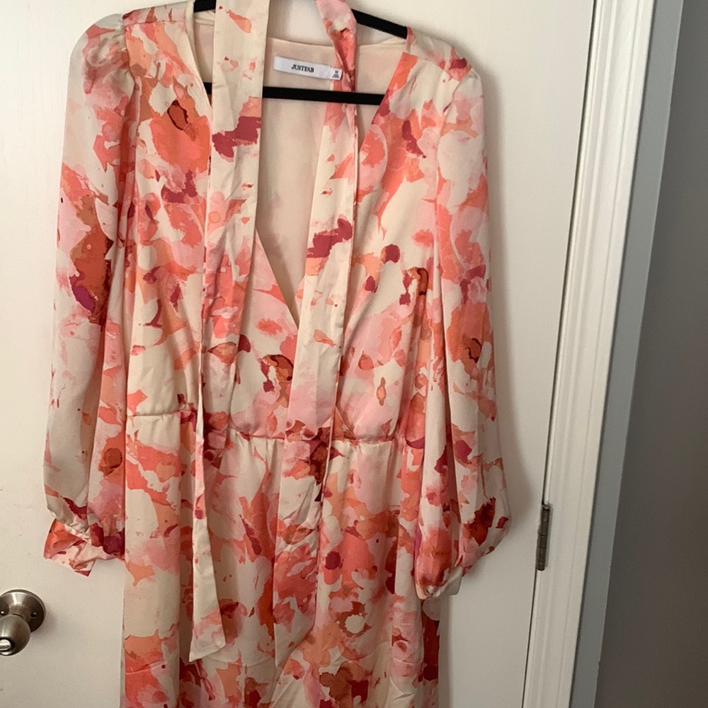 Dress pink floral